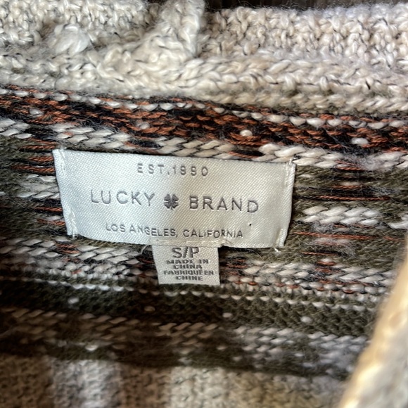 Woman’s Lucky Brand Aztec Sweater - Picture 2 of 5